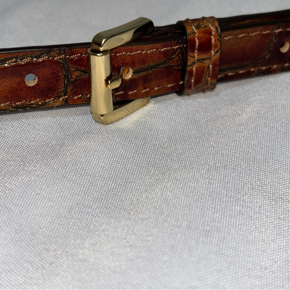 Michael Kors Brown Crocodile Replacement Adjustable Crossbody Strap - Picture 9 of 9